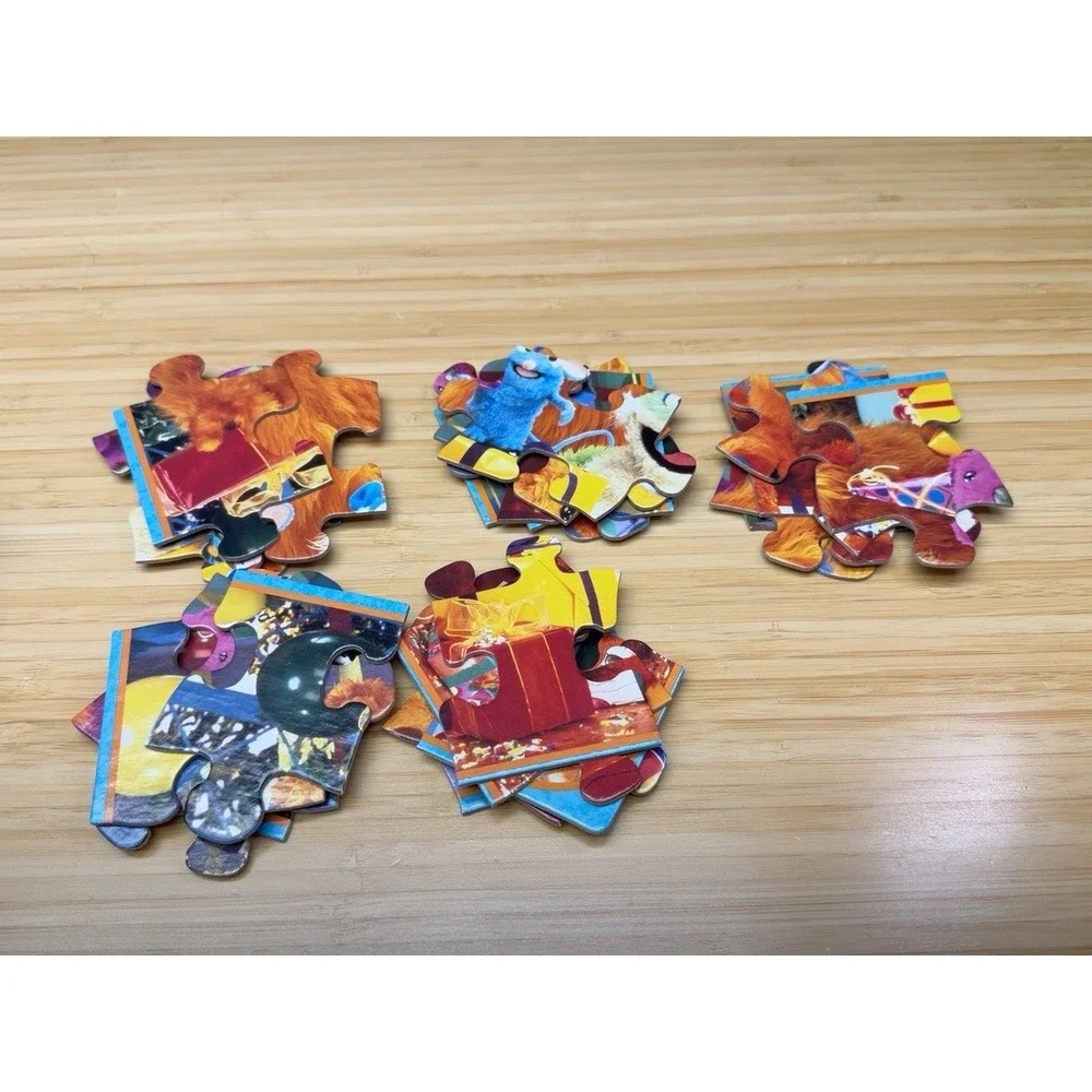 Vintage 1999 Bear in the Big Blue House Mouse Party 25 Pc Puzzle RoseArt
